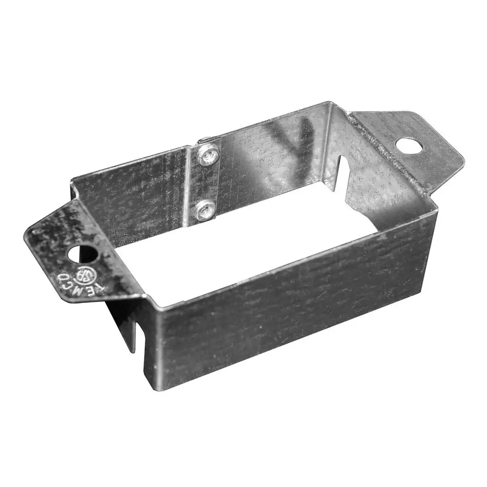 EMT Conduit Extension 2" x 3" Rectangular Electrical Box, Modifiable Depth Up to 7/8''
