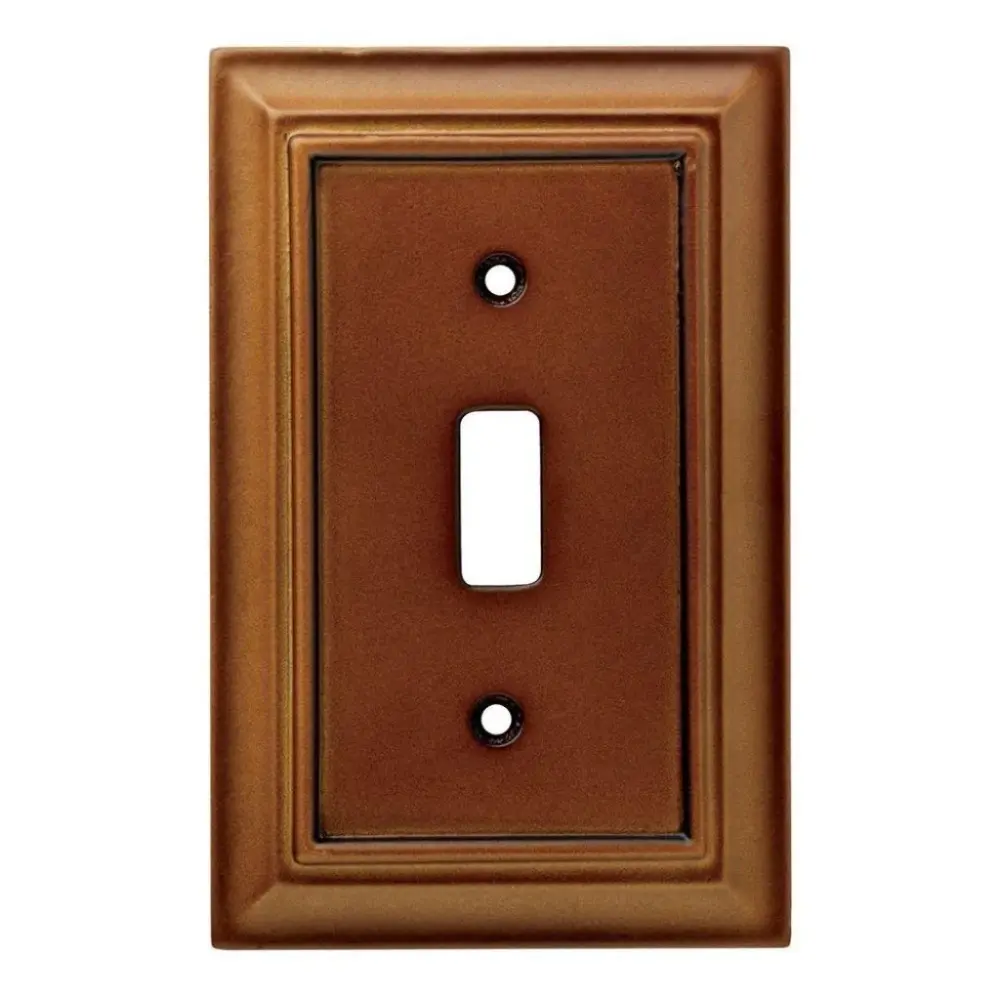 Hampton Bay Architectural Wood Decorative One-only Switch Plate Saddle Damaged Box