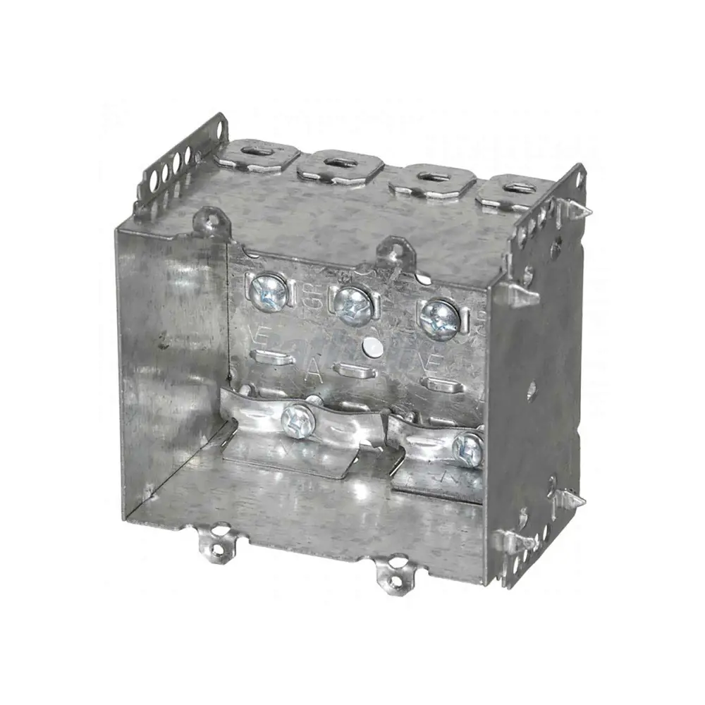 Rectangular Groupable Electrical Box (2) Devices Raised Ground Screws, 2.5" Deep (25 po3)