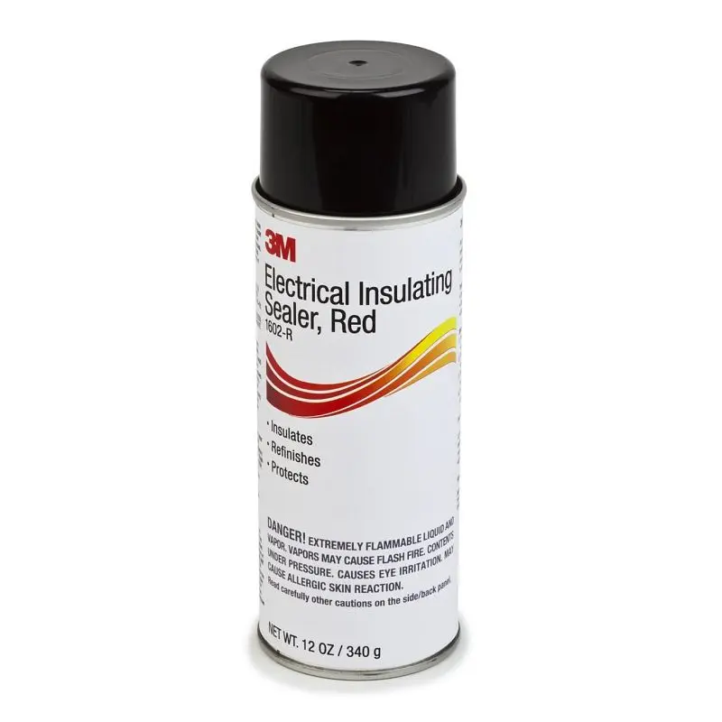 3M Electrical Insulating Sealer 1602-R, 16 oz. can, Fire Red, Quantity: 12, 7000006033