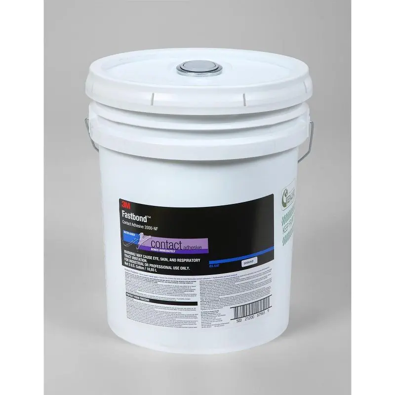 3M Fastbond Contact Adhesive 2000NF Light Hi-Vis Orange, 270 Gal. Tote, Returnable Poly Cage, Quantity: 270, 7010329884