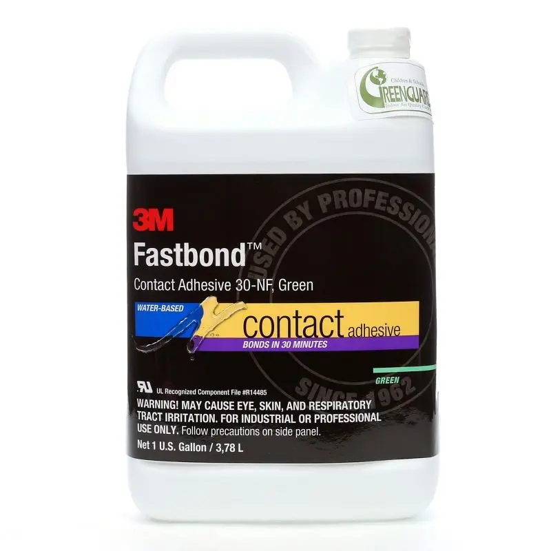 3M Fastbond Contact Adhesive 30NF Green, 1 gal, Quantity: 4, 7100071654