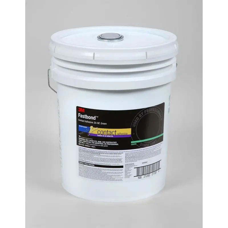 3M Fastbond Contact Adhesive 30NF Green, 5 gal pail, Quantity: 5, 7000121383