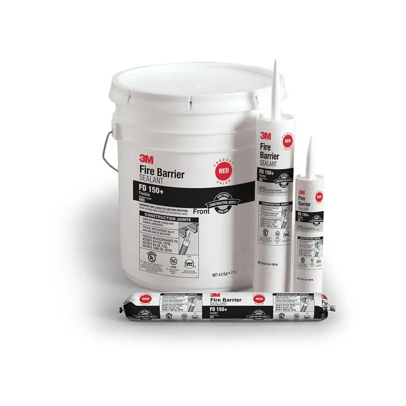 3M Fire Barrier Sealant FD 150+, Red, 4.5 gallon, Pail, 7000140773