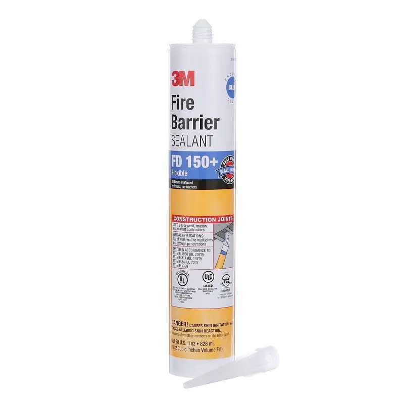 3M Fire Barrier Sealant FD 150+, Sky Blue, 28 fl. oz., Cartridge, Quantity: 6, 7000133848