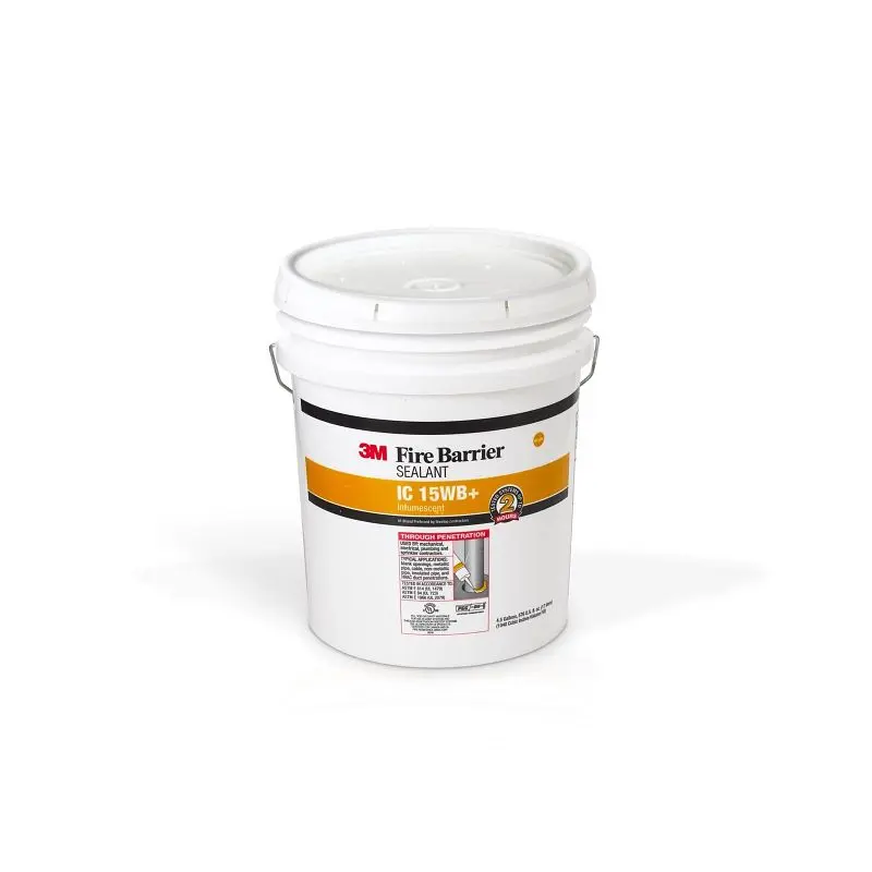 3M Fire Barrier Silicone Sealant IC 15WB+, 4.5 gallon, Pail, 7000059404