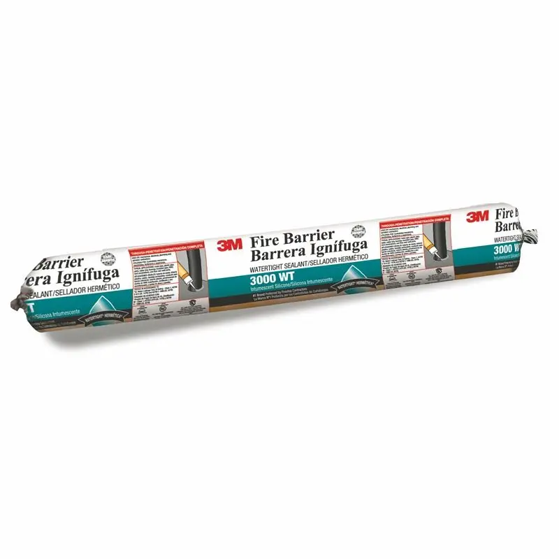 3M Fire Barrier Water Tight Weatherstrip 3000 WT, 20 fl. oz., Sausage, Quantity: 12, 7000059413