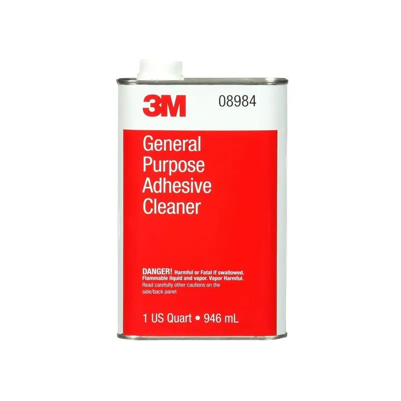 3M General Purpose Adhesive Cleaner, 1 Quart, 6 per case, 7000000492