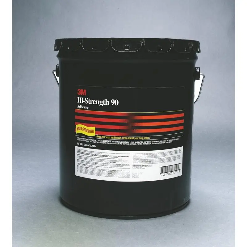 3M Hi-Durability 90 Adhesive Clear, 52 gal Open Head drum, Quantity: 52, 7000000922
