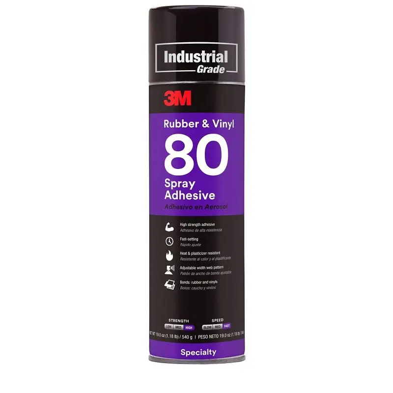 3M Neoprene and Vinyl Spray Adhesive 80 Yellow, 24 fl oz can, 7000028604