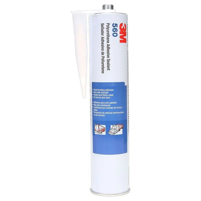 3M Polyurethane Adhesive Sealant 560 White, 50 Gallon Open Head Drum, 7100200223