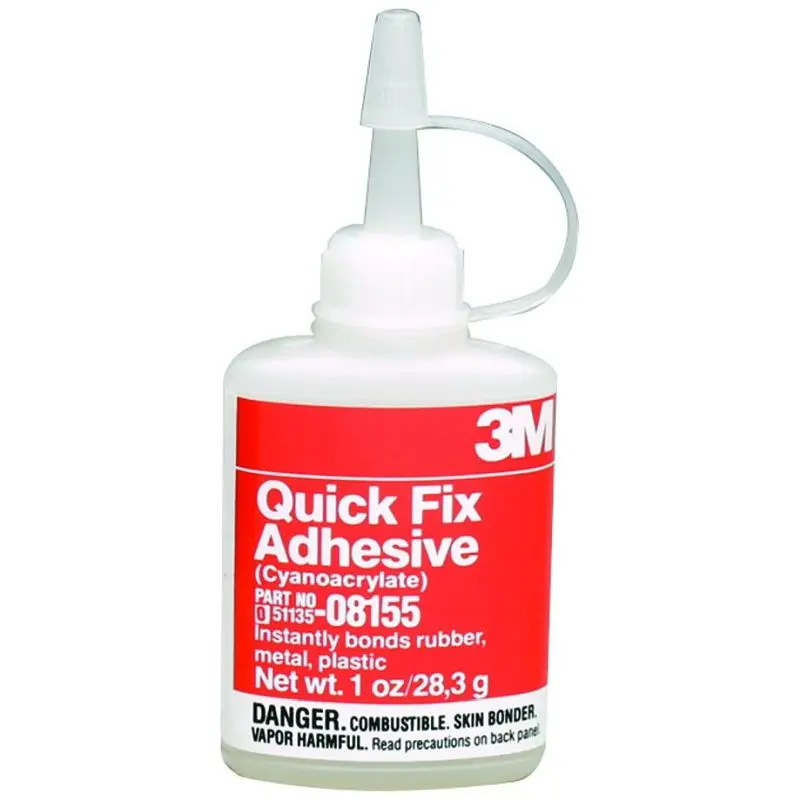 3M Quick Fix Adhesive, 08155, 1 oz Container, Quantity: 12, 7000028588