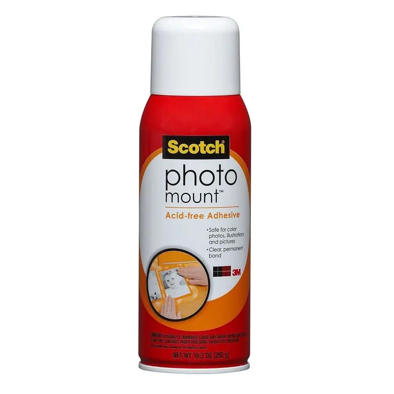 3M Scotch Photo Mount Photo-safe Adhesive, 6094, Quantity: 12, 7000144667