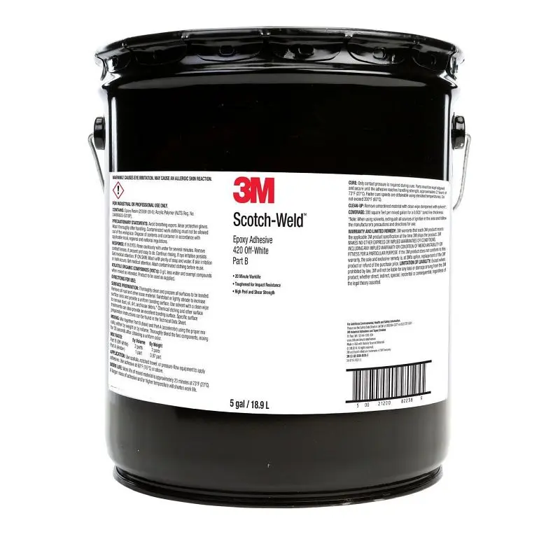 3M Scotch-Weld Epoxy Adhesive 420NS Black Part , 43 Gallon, Quantity: 43, 7100084536