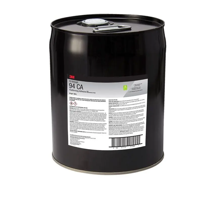 3M Scotch-Weld Hi-Durability Postforming 94 CA Adhesive Red Low VOC, 54 gal drum, Quantity: 54, 7100138384