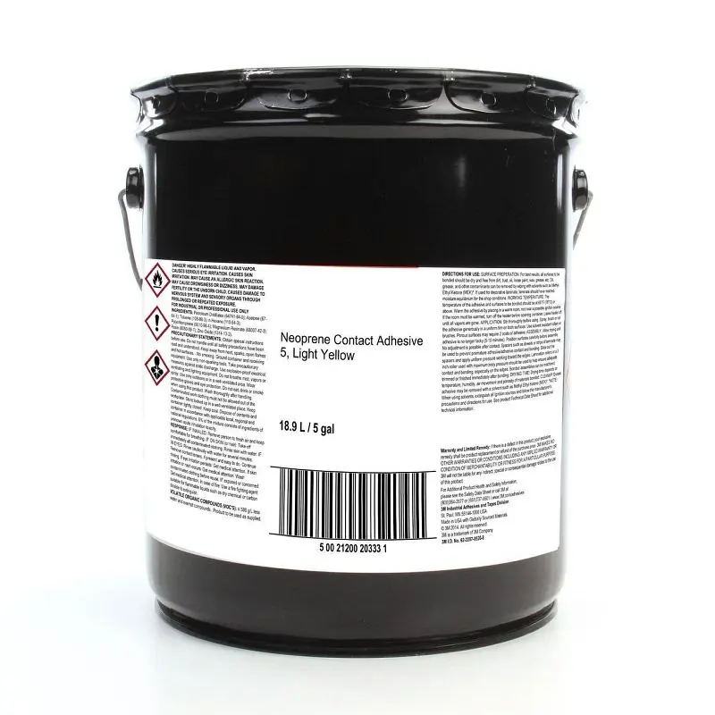 3M Scotch-Weld Neoprene Contact Adhesive 5 Emerald, 53 Gallon Agit Drum, Quantity: 53, 7010366337