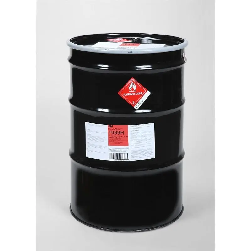 3M Scotch-Weld Nitrile High Executeance Plastic Adhesive 1099 Tan, 55 Gallon Agit Drum, Quantity: 54, 7010309716