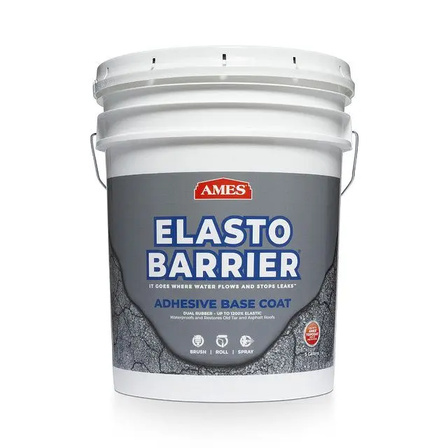 AMES Elasto Barrier 5 gallon, Adhesive Base Coat, Cure Time 7-10 Days, SEB5 Ames Research