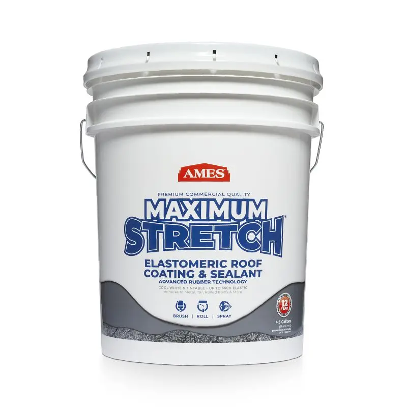 AMES Maximum Stretch 5 gallon, Bright White Finish, MSS5 Ames Research