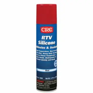 CRC Industries Rtv Silicone Adhesive and Sealant, 8 Oz Pressurized Applicator Select--Bead Nozzle, 6.5 Wt Ounces, Red, 12 ...