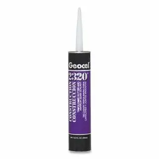 Geocel 2320 & 2321 Construction Tripolymer Gutter & Narrow Seam Sealant, 5 Ounces, Squeeze Tube, Alum Grey, 24 Pie...
