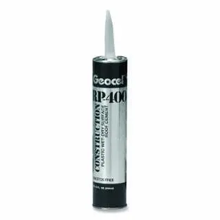 Geocel Rp-400 Construction Plastic Wed-Dry Surface Roof Cement, 10 Ounces, Cartridge, Black, 24 Pieces, GC01103
