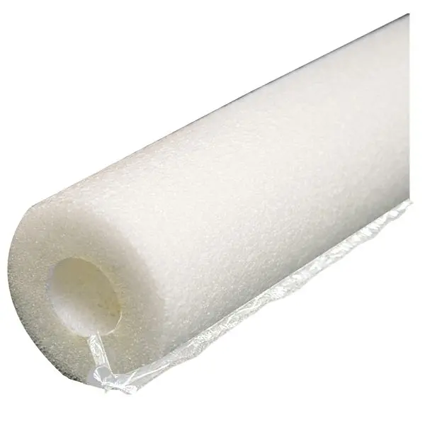 Jones Stephens 2-1/8" ID (2" CTS) White Self-Sealing Pipe Insulation, 1/2" Wall Thickness, 84 ft. per Carto...