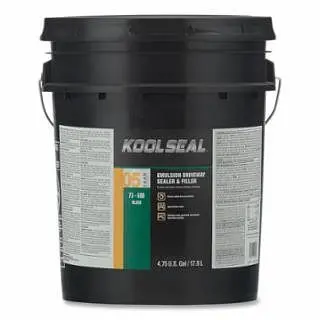 Kool Seal Emulsion Driveway Sealers & Filler, Drum, Carbon Black, 5 Year, 55 Gal, KS0073600-27