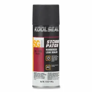Kool Seal Silicone Neopreneized Roof & Flashing Sealant, 12 Ounces, Can, Flat Carbon Black, 6 Pieces, KS0065125-18