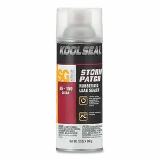 Kool Seal Silicone Rubberized Roof & Flashing Sealant, 12 Ounces, Can, Flat Clear, 6 Pieces, KS0065150-18