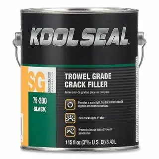 Kool Seal Trowel Grade Driveway Crack Filler, 1 Gal, Can, Jet Black, 4 Quantity, KS0075200-16