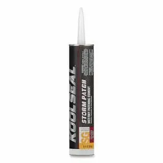 Kool Seal Wet/Dry Patching Cement, 10 Ounces, Cartridge, Black, 12 Pieces, KS0083300-01