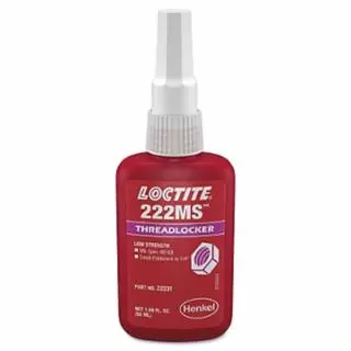 Loctite 222Ms Threadlocker, Low Durability/Small Drywall Screw, 0.5 ml, 1/4 Dia Or Smaller, Purple, 231483