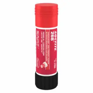 Loctite 268 High-Durability Fine Threadlocker Solid Stick, 19 G, 1/4 To 3/4 Dia, Cherry Red, 826035