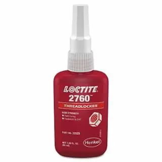 Loctite 2760 Threadlocker, Primerless High Durability, 50 ml, Up To 3/4 Thread, Scarlet, 303440