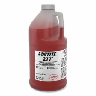 Loctite 277 High-Durability Liquid Threadlocker, 1 Liter, Red, 209744