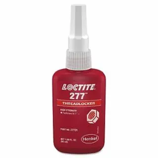 Loctite 277 High-Durability Threadlocker, 50 ml, 7/8 Dia Or Smaller, Red, 88448