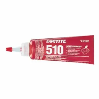 Loctite 510 Ginquireet Eliminator Threaded Flange Sealant, High Temperature, 50 ml Tube, Red, 135474