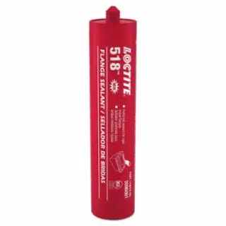 Loctite 518 Ginquireet Eliminator Lap Joint Flange Sealant, 300 ml Tube, Red, 10 pack, 2096061