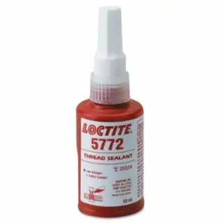 Loctite 5772 Low Halogen, Low Sulfur Thread Sealants, 50 ml Container, Golden Yellow, 12 pack, 219487