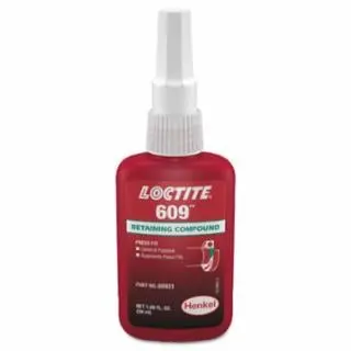 Loctite 609 Retaining Compound General Purpose, 50 ml Bottle, Green, 3000 Psi, 135512