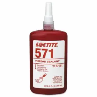 Loctite Low-VOC 571 Thread Sealant, Pipe Sealant Hvv, 250 ml Tube, Tan, 234479