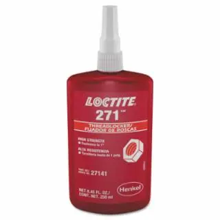 Loctite Neon 271 Threadlocker, High Durability, 250 ml, Up To 1 Thread, Cherry Red, 88441