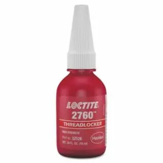 Loctite Premium 2760 Threadlockers, Primerless High Durability, 10 ml, Red, 303441