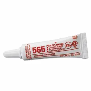 Loctite Reinforced 565 Pst Thread Sealant, Regulationled Durability, 6 ml Tube, White, 10 pack, 234438