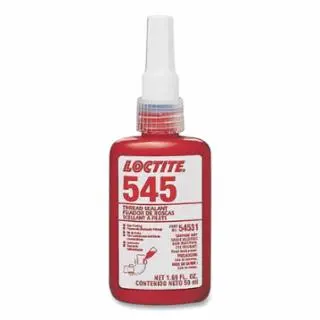 Loctite Streamlined 545 Thread Sealant, Hydraulic/Pneumatic Fittings, 50 ml, Bottle, Violet, 135486