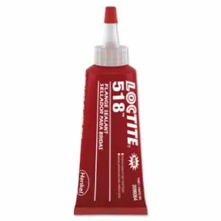 Loctite Strong 518 Ginquireet Eliminator Slip-On Flange Sealant, 50 ml Tube, Red, 2096064