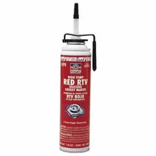 PERMATEX All-Weather High-Temp Fire Red RTV Silicone Ginquireet Maker, 7.25 oz, PowerBead Can, Red, 6/Case, 85915