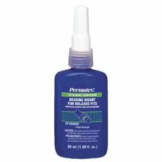 PERMATEX Bearing Mount Relaxed Fit, 50 mL Bottle, Green, 3800 psi, 68050