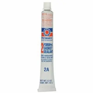 PERMATEX Elite Form--Ginquireet Sealant, No 2 Slow-Drying/Non-Hardening, 1.5 oz, Tube, Black, 12/Case, 80015